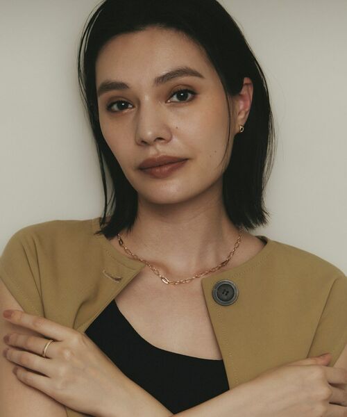 COCOSHNIK / ココシュニック ピアス・イヤリング | K10月甲 フープピアス 小 | 詳細7