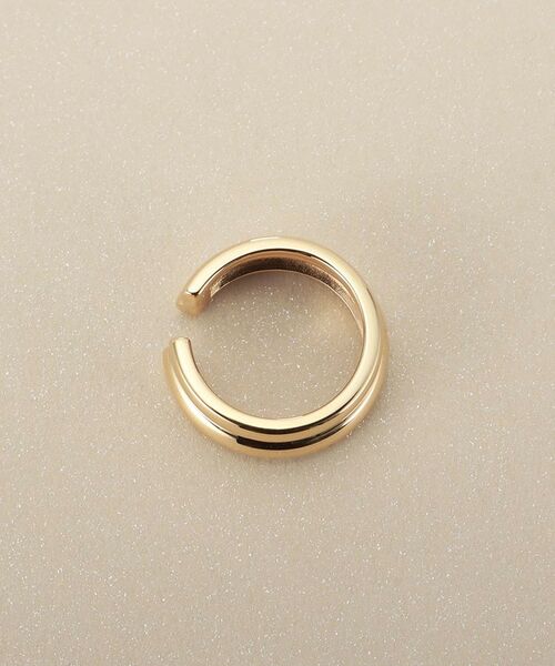 COCOSHNIK / ココシュニック ピアス・イヤリング | K10甲丸ステップ イヤーカフ | 詳細3