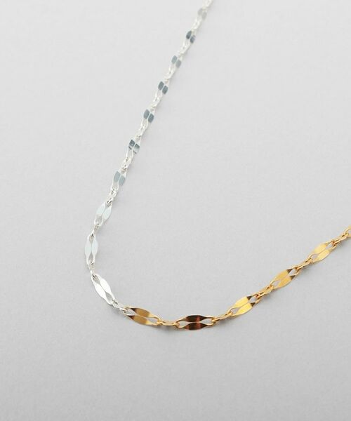 COCOSHNIK / ココシュニック ネックレス・ペンダント・チョーカー | シルバー コンビカラー デュアルペタルネックレス | 詳細2