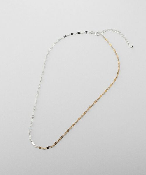 COCOSHNIK / ココシュニック ネックレス・ペンダント・チョーカー | シルバー コンビカラー デュアルペタルネックレス | 詳細4