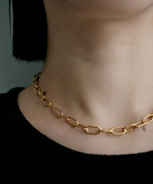 COCOSHNIK / ココシュニック ネックレス・ペンダント・チョーカー | シルバー デザインチェーン ケーブルグラデーションネックレスGP | 詳細8