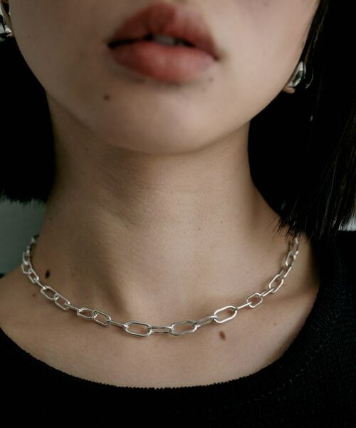 COCOSHNIK / ココシュニック ネックレス・ペンダント・チョーカー | シルバー デザインチェーン ケーブルグラデーションネックレス | 詳細8