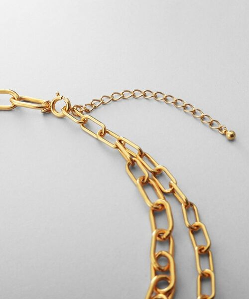 COCOSHNIK / ココシュニック ネックレス・ペンダント・チョーカー | シルバー ミックスチェーン ケーブル ベネチアンネックレスGP | 詳細3