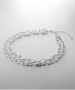 COCOSHNIK / ココシュニック ネックレス・ペンダント・チョーカー | シルバー ミックスチェーン ケーブル ベネチアンネックレス