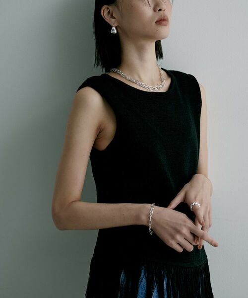 COCOSHNIK / ココシュニック ネックレス・ペンダント・チョーカー | シルバー ミックスチェーン ケーブル ベネチアンネックレス | 詳細6