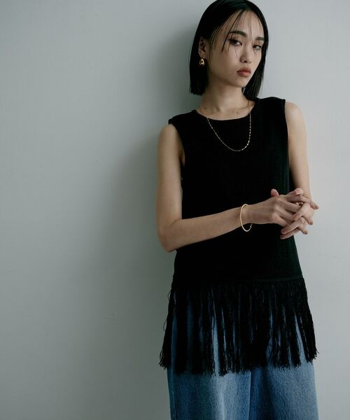 COCOSHNIK / ココシュニック ネックレス・ペンダント・チョーカー | シルバー デザインチェーン デュアルペタルネックレス（60cm）GP | 詳細6