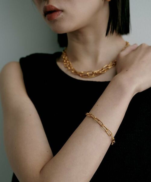 COCOSHNIK / ココシュニック ブレスレット・バングル | シルバー デザインチェーン ケーブルグラデーションブレスレットGP | 詳細8