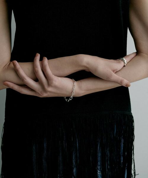 COCOSHNIK / ココシュニック ブレスレット・バングル | シルバー デザインチェーン ケーブルグラデーションブレスレット | 詳細8