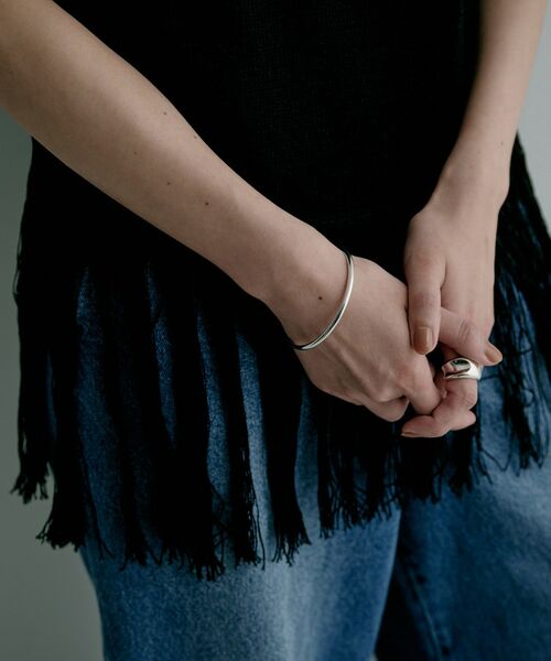 COCOSHNIK / ココシュニック ブレスレット・バングル | シルバー ハーフラウンドバングル | 詳細6