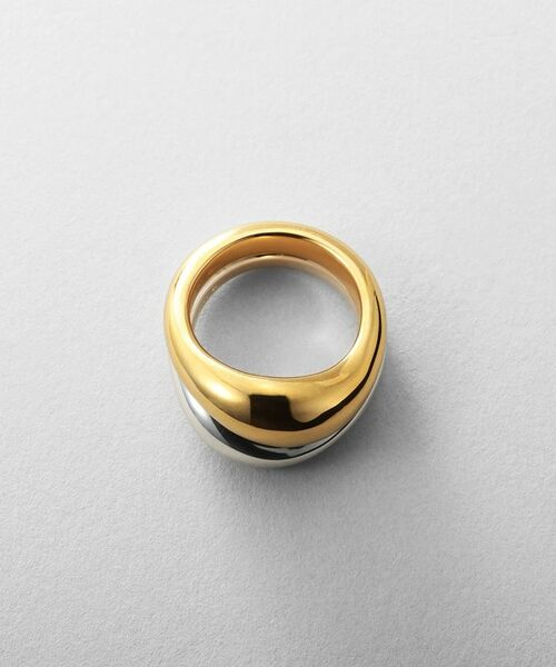 COCOSHNIK / ココシュニック リング | シルバー コンビカラー ニュアンススタックリング | 詳細3