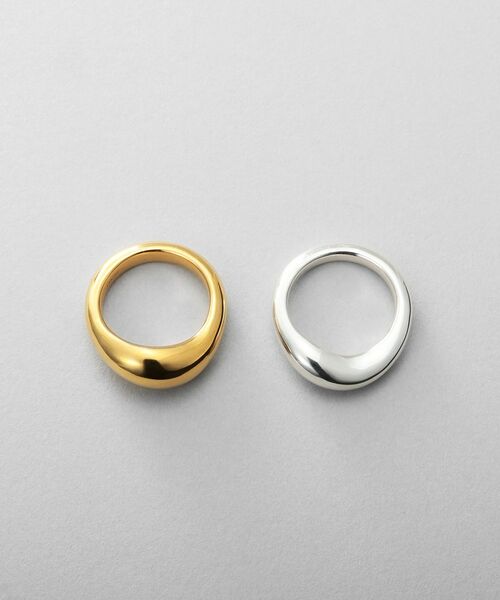 COCOSHNIK / ココシュニック リング | シルバー コンビカラー ニュアンススタックリング | 詳細4