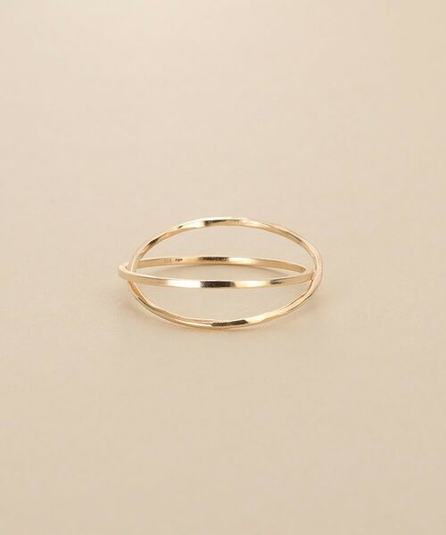 COCOSHNIK / ココシュニック リング | K10スキニーリング デュアルクロス | 詳細3