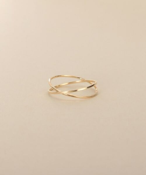 COCOSHNIK/ココシュニック K10スキニーリング デュアルクロス イエローゴールド(100) 11