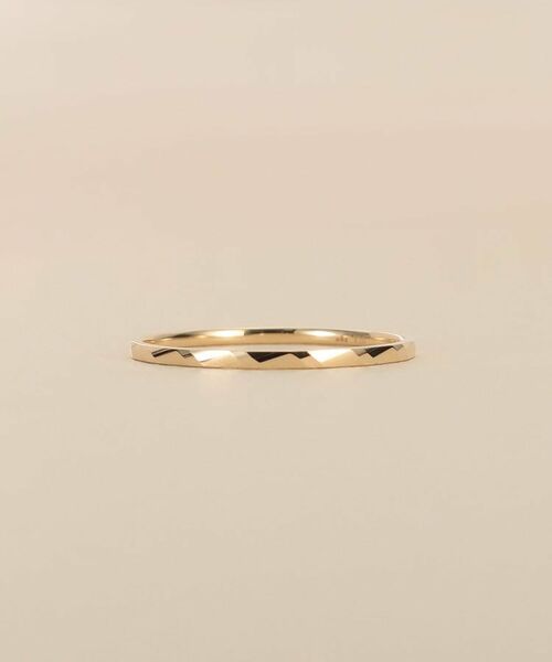COCOSHNIK / ココシュニック リング | K10スキニーリング ダイアゴナルカット | 詳細2