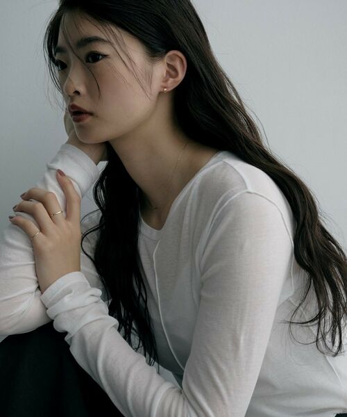 COCOSHNIK / ココシュニック リング | K10スキニーリング ダイアゴナルカット | 詳細6