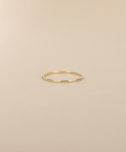 COCOSHNIK / ココシュニック リング | K10スキニーリング レクタングルパターン | 詳細1