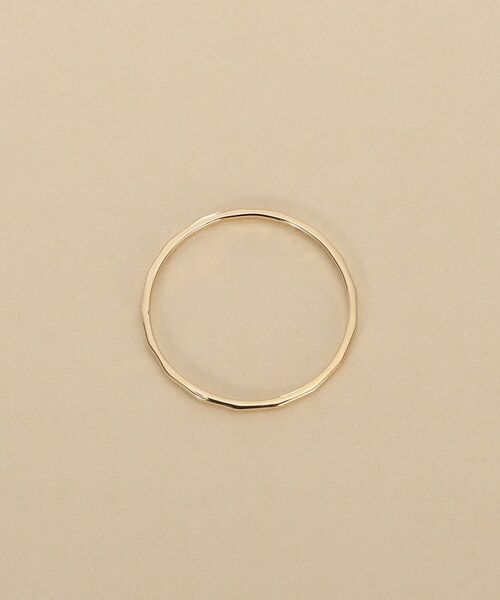 COCOSHNIK / ココシュニック リング | K10スキニーリング レクタングルパターン | 詳細3