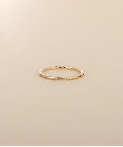 COCOSHNIK / ココシュニック リング | K10スキニーピンキーリング ミラーカット