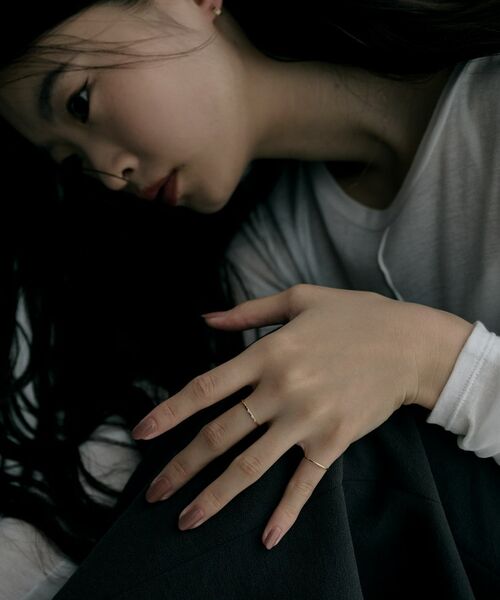 COCOSHNIK / ココシュニック リング | K10スキニーピンキーリング ストレート | 詳細7