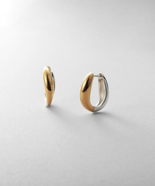 COCOSHNIK/ココシュニック シルバー コンビカラー ハギーフープ ニュアンスピアス コンビカラー(600) 00