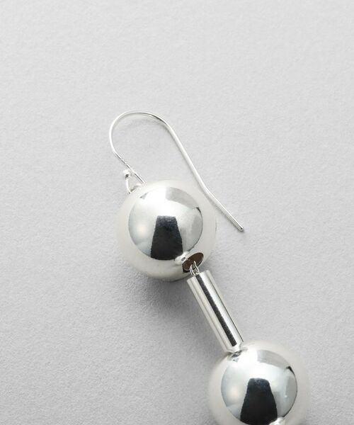 COCOSHNIK / ココシュニック ピアス・イヤリング | シルバー ホロウボールコネクテッドピアス | 詳細2