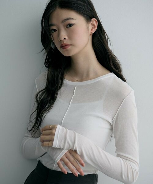 COCOSHNIK / ココシュニック ピアス・イヤリング | K10ドームクロスフープピアス | 詳細7