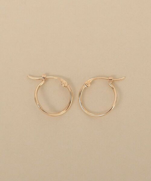 COCOSHNIK / ココシュニック ピアス・イヤリング | K10ウェーブフープピアス | 詳細3