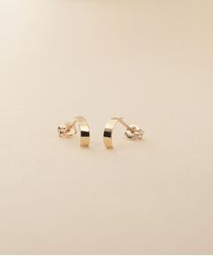 COCOSHNIK / ココシュニック ピアス・イヤリング | K10プレートアーチピアス