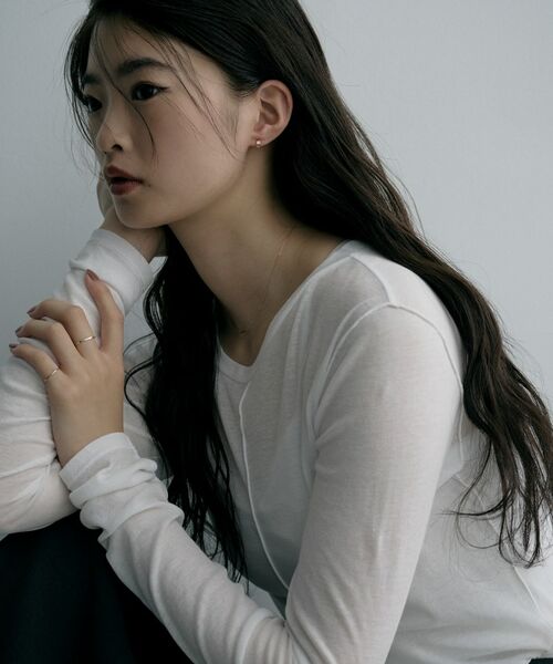 COCOSHNIK / ココシュニック ピアス・イヤリング | K10プレートアーチピアス | 詳細6