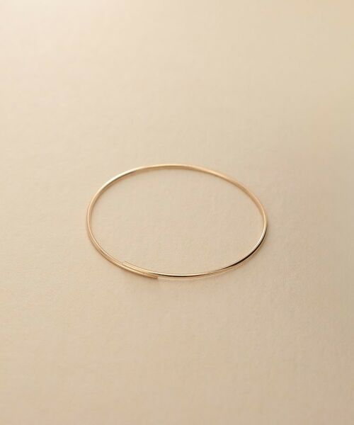 COCOSHNIK / ココシュニック ピアス・イヤリング | K10ラインフープピアス | 詳細2