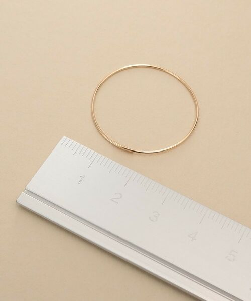 COCOSHNIK / ココシュニック ピアス・イヤリング | K10ラインフープピアス | 詳細4