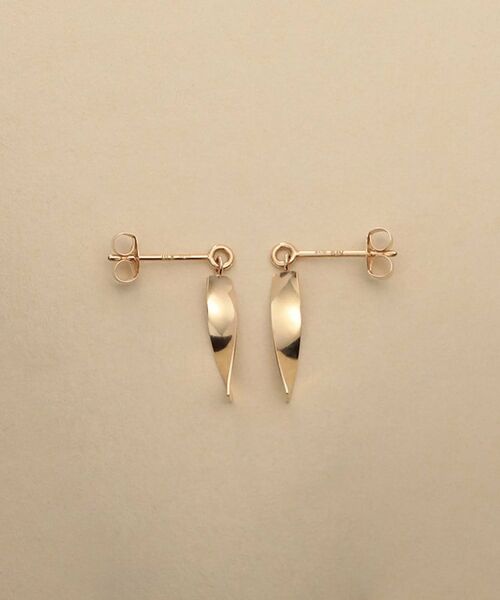 COCOSHNIK / ココシュニック ピアス・イヤリング | K10トワーリープレートピアス | 詳細3