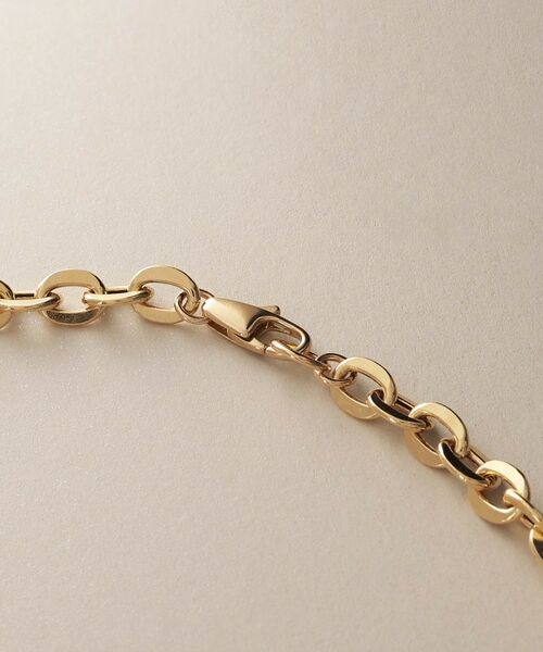 COCOSHNIK / ココシュニック ネックレス・ペンダント・チョーカー | K18中空フラットアズキチェーン ネックレスL | 詳細3