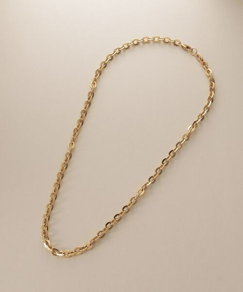 COCOSHNIK / ココシュニック ネックレス・ペンダント・チョーカー | K18中空フラットアズキチェーン ネックレスL | 詳細4