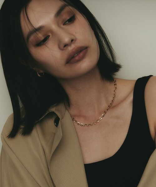 COCOSHNIK / ココシュニック ネックレス・ペンダント・チョーカー | K18中空フラットアズキチェーン ネックレスL | 詳細7