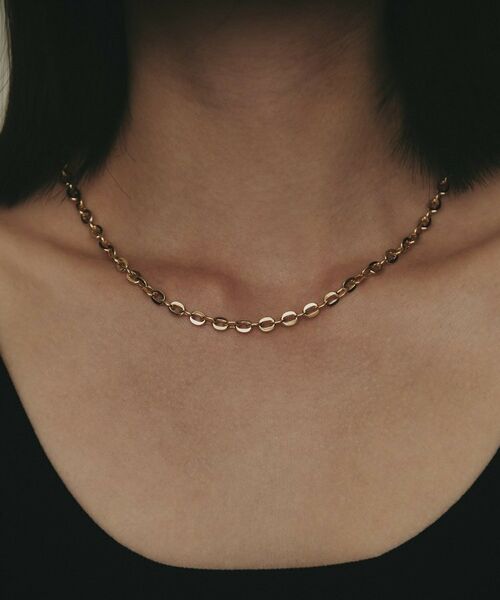 COCOSHNIK / ココシュニック ネックレス・ペンダント・チョーカー | K18中空フラットアズキチェーン ネックレスL | 詳細8