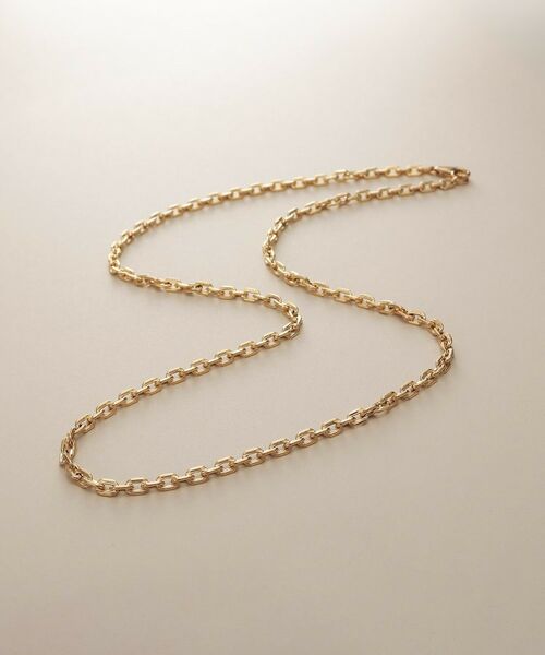 COCOSHNIK / ココシュニック ネックレス・ペンダント・チョーカー | K18中空リネアケーブルチェーン ネックレス細 | 詳細1
