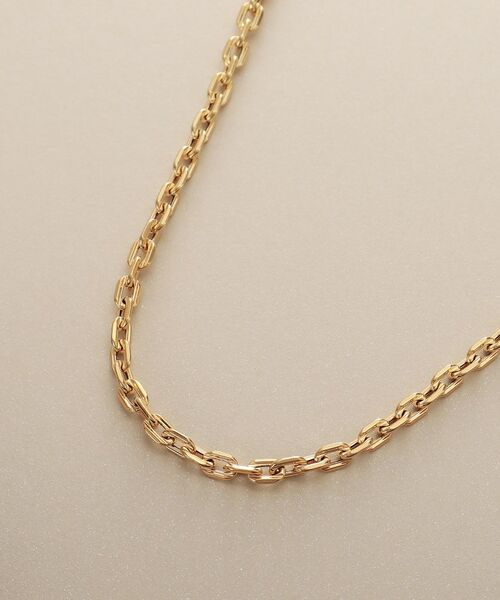 COCOSHNIK / ココシュニック ネックレス・ペンダント・チョーカー | K18中空リネアケーブルチェーン ネックレス細 | 詳細2