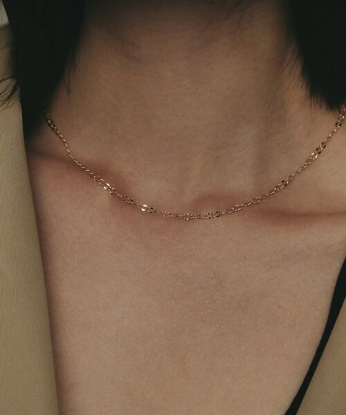 COCOSHNIK / ココシュニック ネックレス・ペンダント・チョーカー | K10シースルーフラット ネックレス | 詳細8