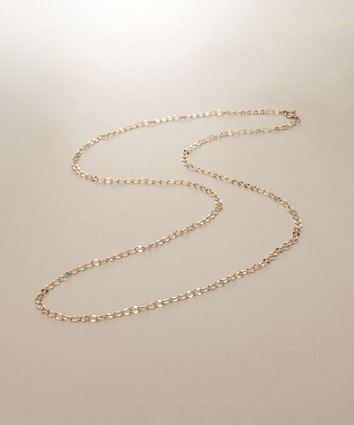 COCOSHNIK / ココシュニック ネックレス・ペンダント・チョーカー | K10シースルーフラット ネックレス（60cm） | 詳細1