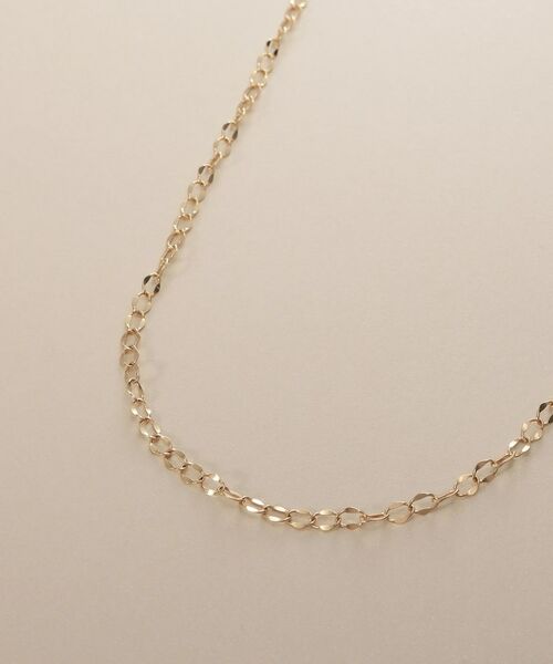 COCOSHNIK / ココシュニック ネックレス・ペンダント・チョーカー | K10シースルーフラット ネックレス（60cm） | 詳細2