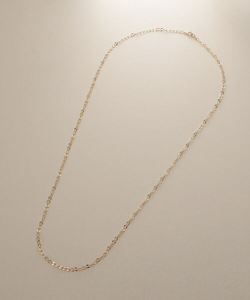 COCOSHNIK / ココシュニック ネックレス・ペンダント・チョーカー | K10シースルーフラット ネックレス（60cm） | 詳細4