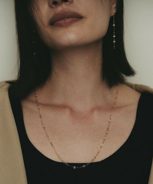 COCOSHNIK / ココシュニック ネックレス・ペンダント・チョーカー | K10シースルーフラット ネックレス（60cm） | 詳細8