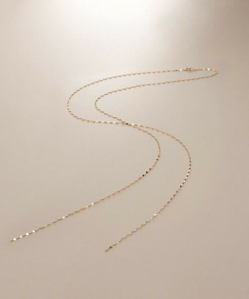 COCOSHNIK / ココシュニック ネックレス・ペンダント・チョーカー | K10フラワークロスフリンジY ネックレス | 詳細1