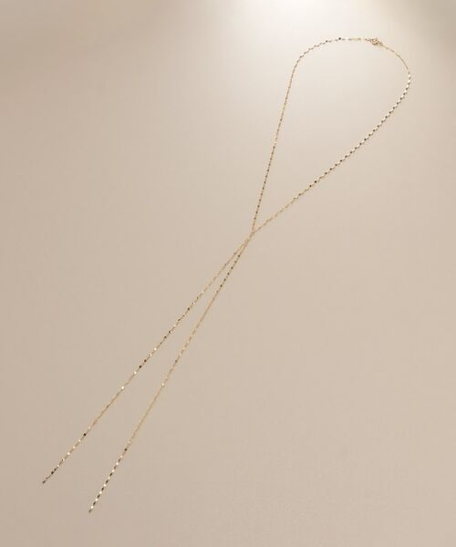 COCOSHNIK / ココシュニック ネックレス・ペンダント・チョーカー | K10フラワークロスフリンジY ネックレス | 詳細4