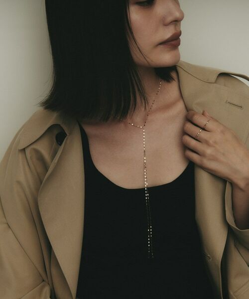 COCOSHNIK / ココシュニック ネックレス・ペンダント・チョーカー | K10フラワークロスフリンジY ネックレス | 詳細7