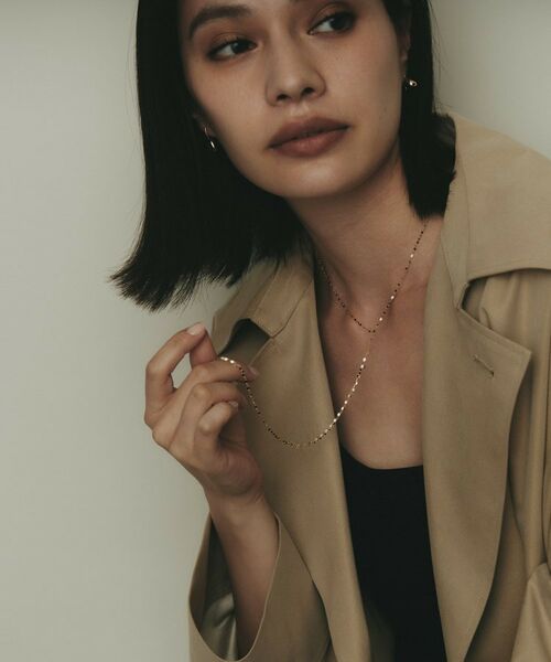 COCOSHNIK / ココシュニック ネックレス・ペンダント・チョーカー | K10フラワークロスフリンジY ネックレス | 詳細8