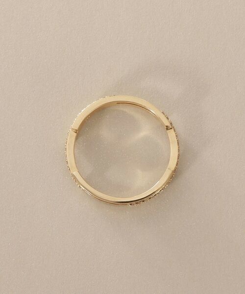 COCOSHNIK / ココシュニック リング | K10ダイヤモンド シフテッドオーバーラップ リング | 詳細3