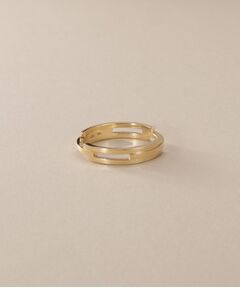 COCOSHNIK / ココシュニック リング | K10シフテッドオーバーラップ リング