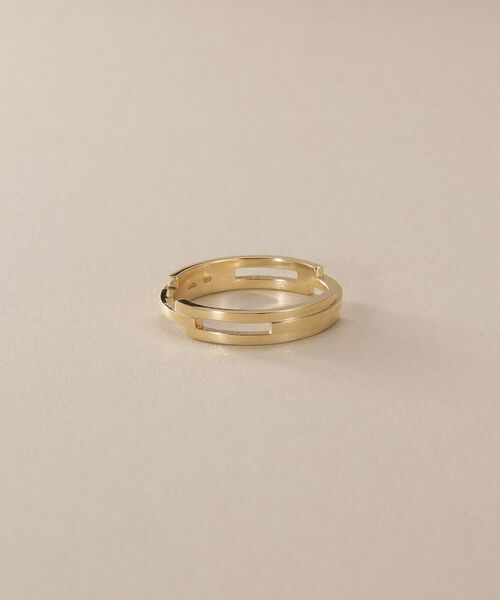 COCOSHNIK / ココシュニック リング | K10シフテッドオーバーラップ リング | 詳細1